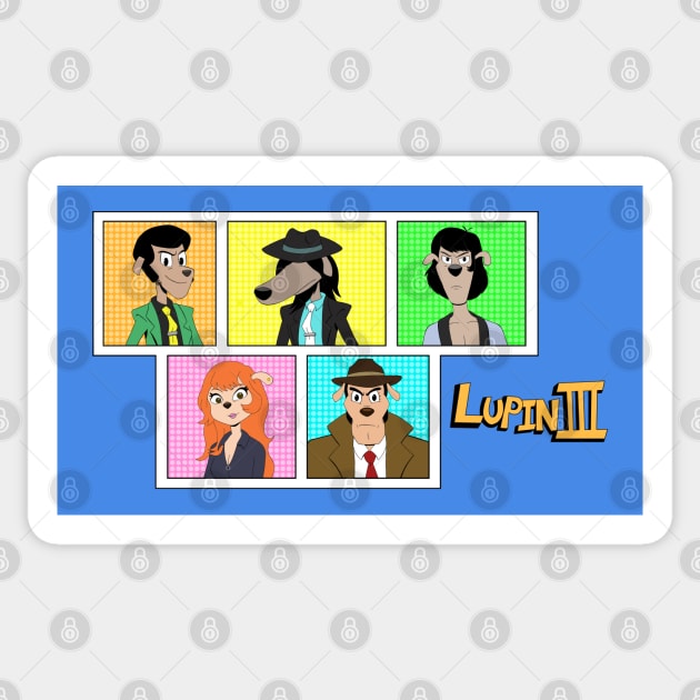 Lupin III in Ducktales Sticker by Beck’s Randoms